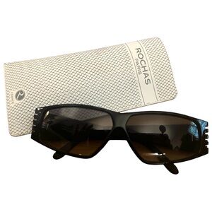 1980’s ROCHAS PARIS Angular Futuristic Sunglasses, Mod 4300, Made in France